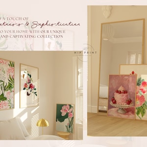 Bundle of 200+ Coquette Wall Art - Feminine Art Prints - Trendy Posters