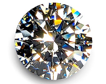 6A Quality White Round Brilliant Hearts & Arrows Cut Loose Cubic Zirconia CZ