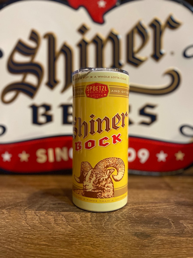 Shiner Bock 22 Oz Straight Wall Texas Beer Etsy