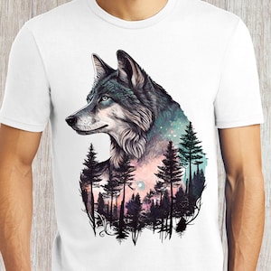 Watercolor Wolf Shirt - Perfect Gift for Wolf Lovers - Unique and Beautiful