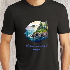 Isle Royale National Park - watercolor national parks collection - shirts/sweatshirts available