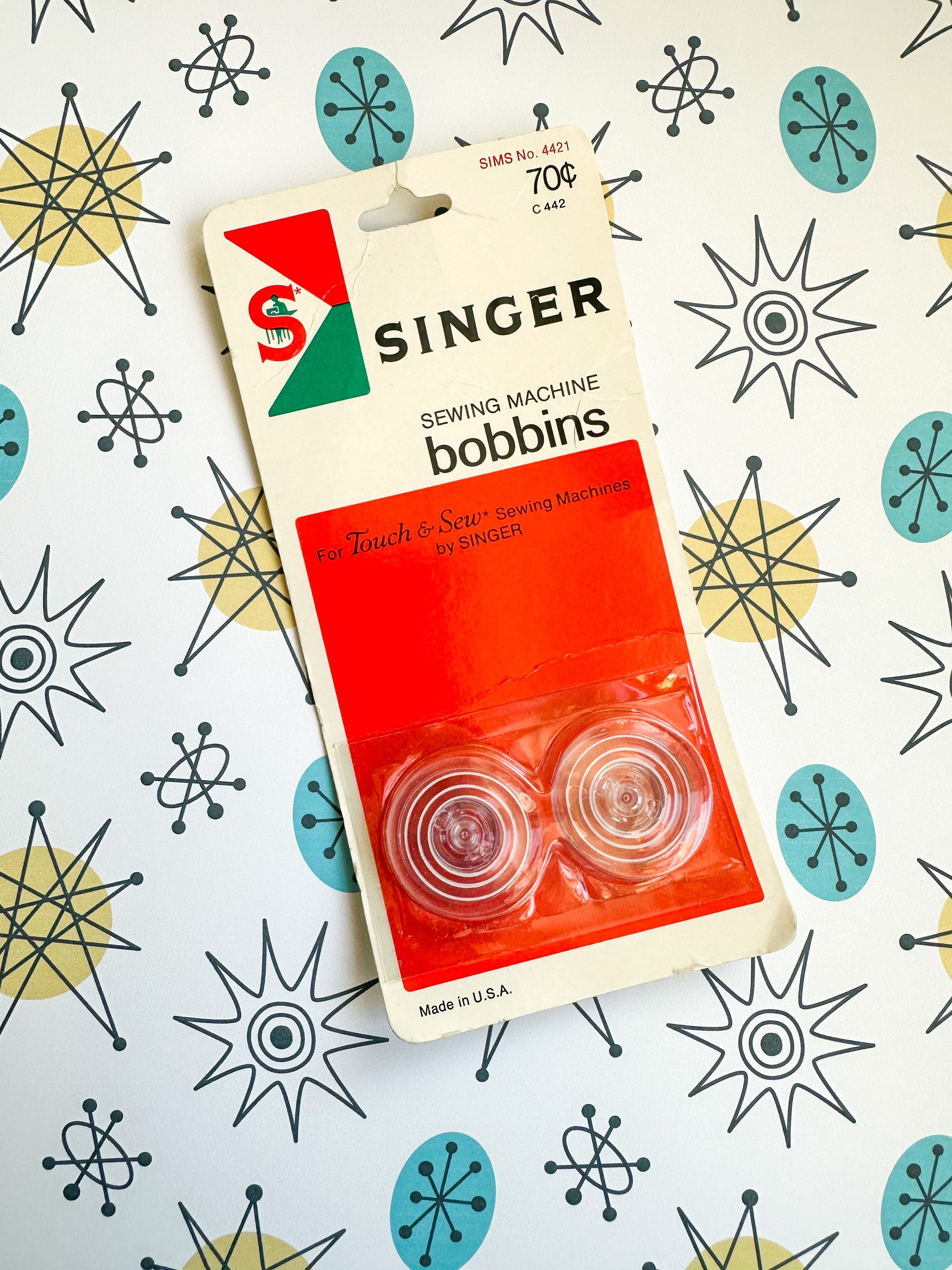 Singer Touch and Sew Sewing Machine Bobbins OPEN PACKAGE, Vintage