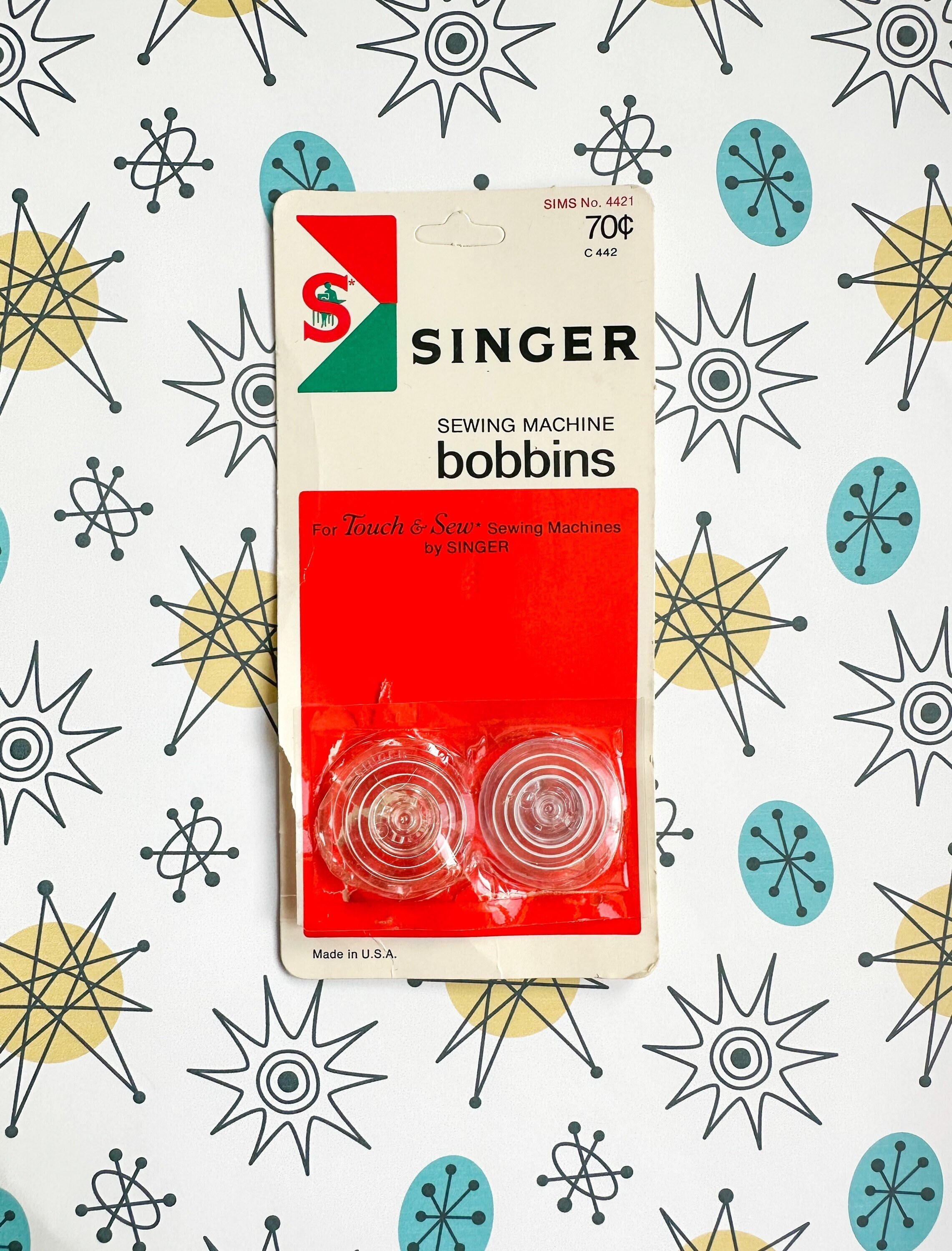 Singer Touch and Sew Sewing Machine Bobbins OPEN PACKAGE, Vintage