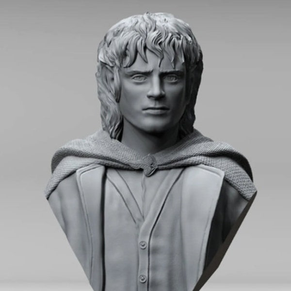 Frodo Baggins Bust - The Lord Of The Rings - LOTR STL 3D File