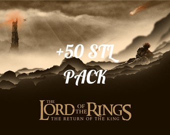 The Lord of the Rings STL PACK (+50 Model) Premium 3D-bestanden