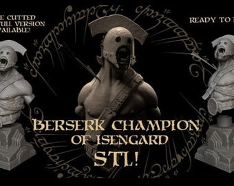 Campeón Berserker - El Señor de los Anillos - Archivo LOTR STL 3D