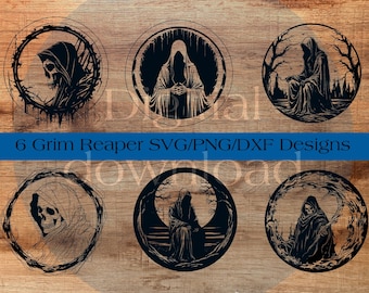 Grim Reaper Svg, Angels of Death Svg Bundle, Ghoul Svg, Death Svg, Grim Reaper DXF, Grim Reaper, Grim Reaper Clipart, Grim Reaper Silhouette