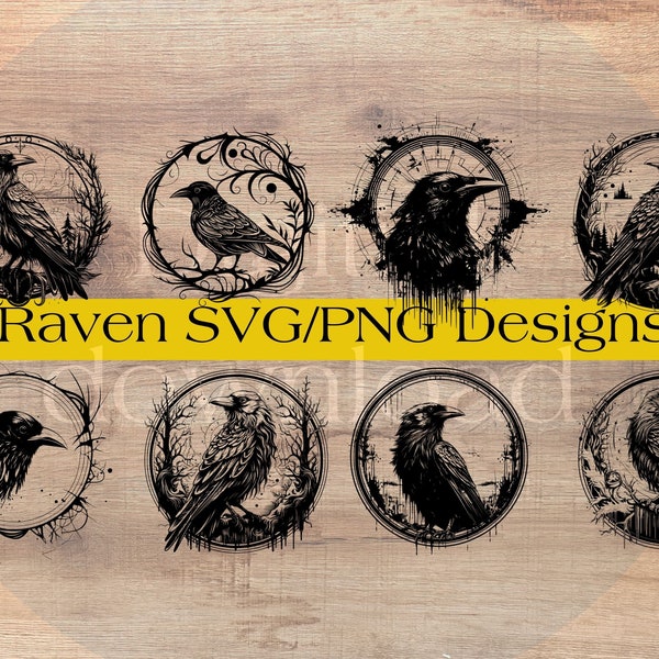 Raven svg, crow svg, crow silhouette, raven png, Bird Svg, Crow Silhouette, Dark Crow Svg, Crow Clipart, Raven Clipart, Halloween Spooky