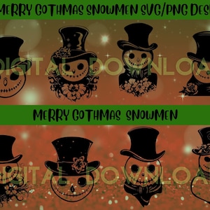 Gothmas snowmen svg, decoration svg, gothic snowman, christmas decoration, snowman decoration, snowman svg, christmas , gothic christmas