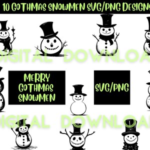 Gothmas snowmen decoration svg, gothic snowman, christmas decoration, snowman decoration, snowman svg, christmas , gothic christmas