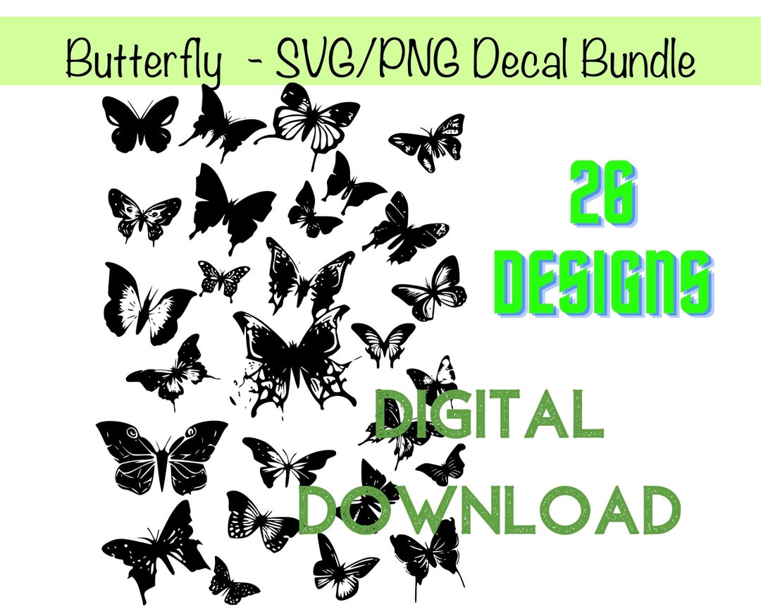 Butterfly SVG/PNG for T-shirts, Mugs, Stationery Etc. - Etsy