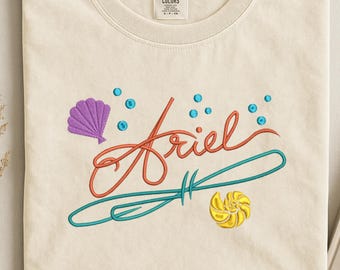 Embroidered Ariel Sweatshirt: The Little Mermaid princess shirt