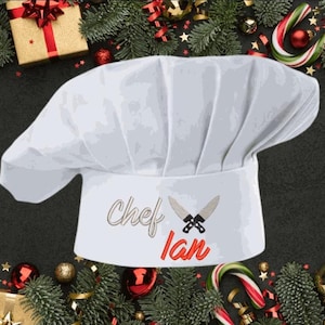 Embroidered chef hat Personalized, Custom Embroidered Chef Hat, Chef Gift, Cook Hat Gift, Baking Hat, Cooking Gift Personalized with Name
