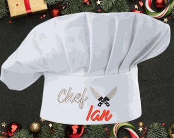 Personalized Embroidered Chef Hat: Custom Cooking Gift
