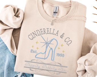 Embroidered Princess Cinderella & Co. Sweatshirt: Established in 1950 tshirt