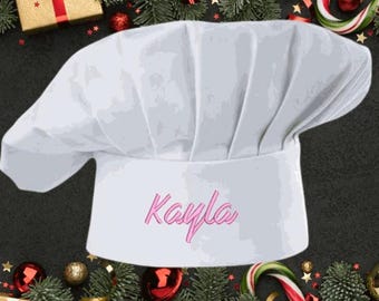 Personalized Embroidered Chef Hat: Custom Cooking Gift