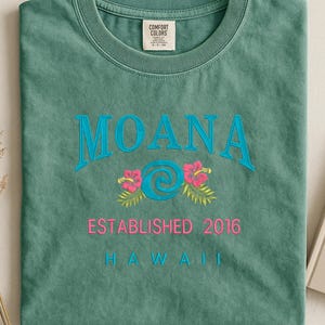 Besticktes Moana Sweatshirt im Hawaii Varsity Style Bild 5