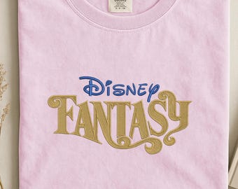 Embroidered Mouse Cruise Ship Sweatshirt: Fantasy Cruise Vacation Shirt