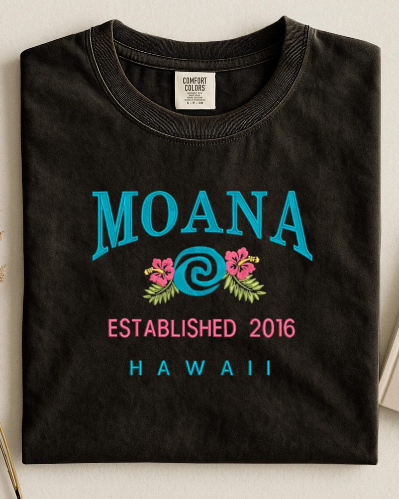 Besticktes Moana Sweatshirt im Hawaii Varsity Style Bild 3