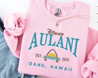Besticktes Aulani Resort Sweatshirt, umweltfreundliches Aulani Hawaii Sweatshirt, Aulani Varsity Shirt, Aulani Varsity Shirt,