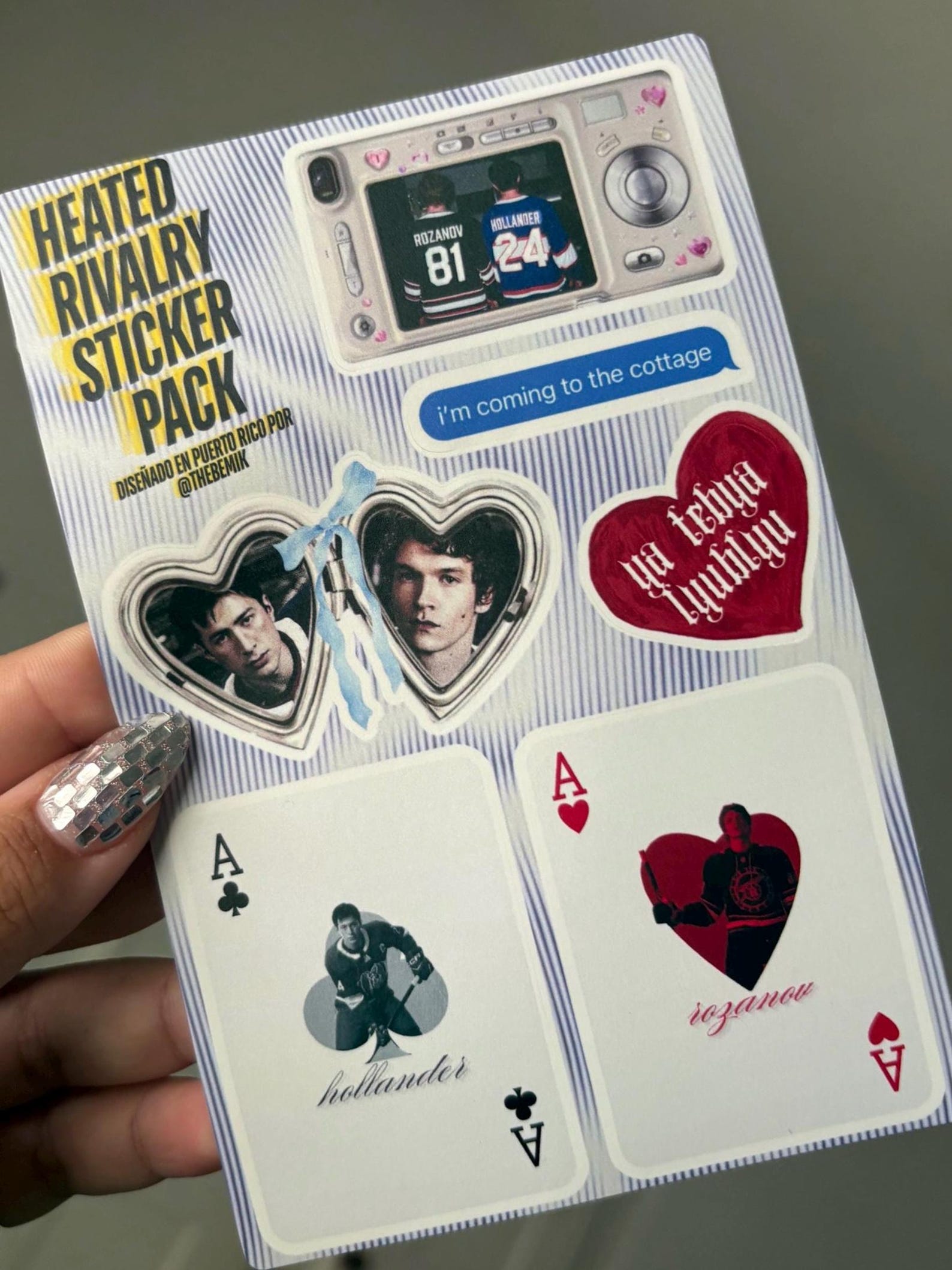 Heated Rivalry Stickers (6 Stickers) | Hollanov Sticker Sheet | Sticker ...
