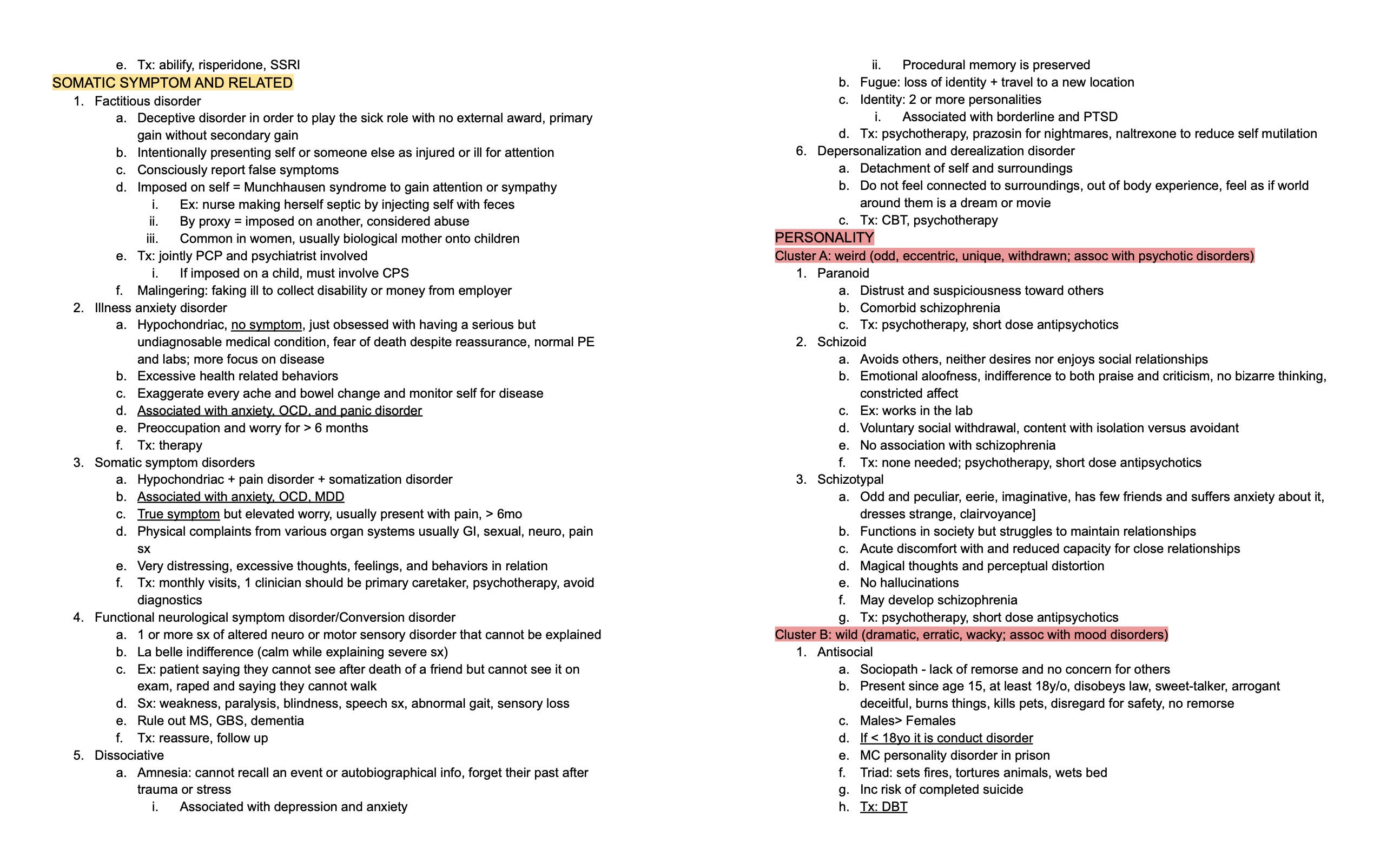 Psychiatry EOR Exam Study Guide Etsy