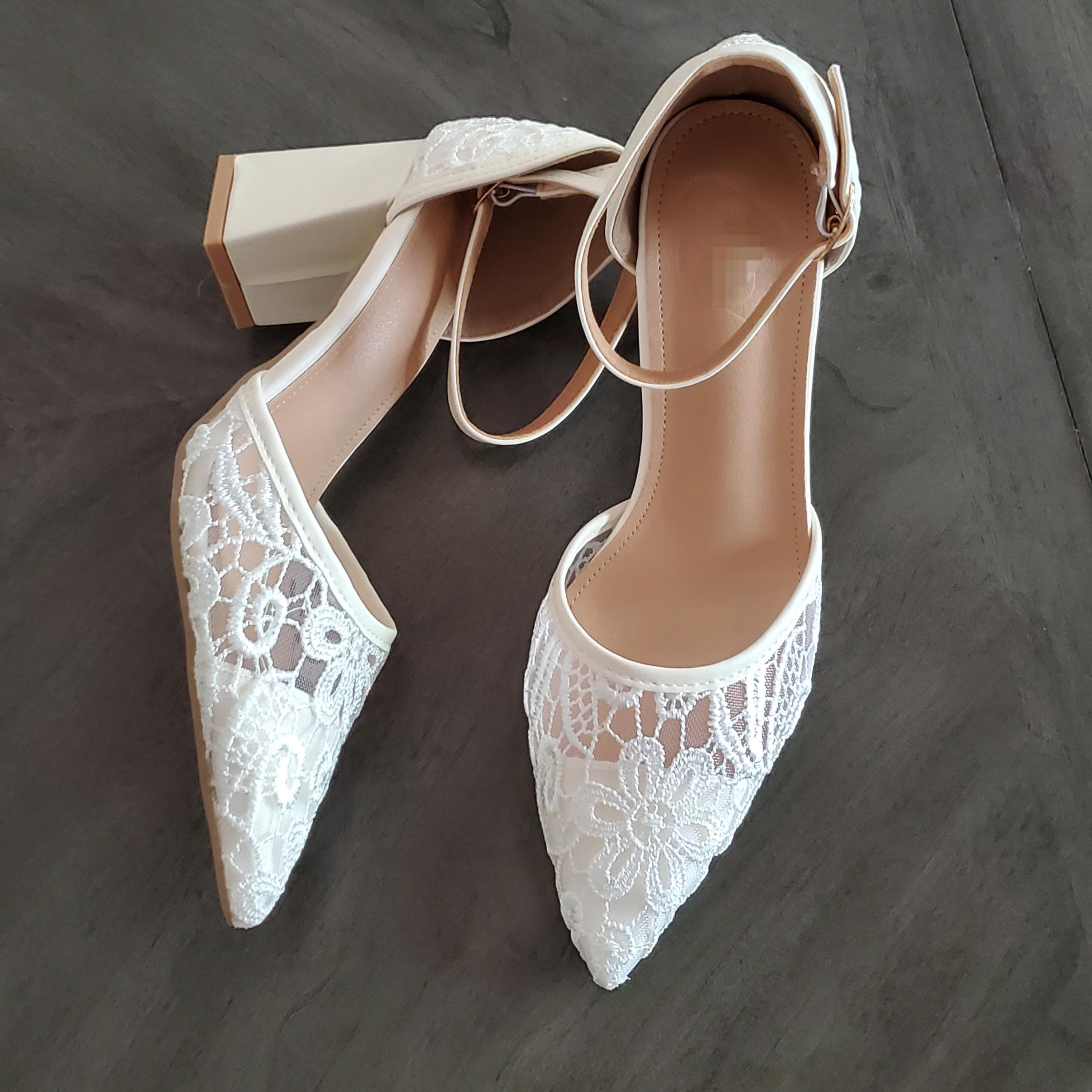 Ivory Low Heel Pumps - Etsy Ivory Low Heel Pumps - Etsy
