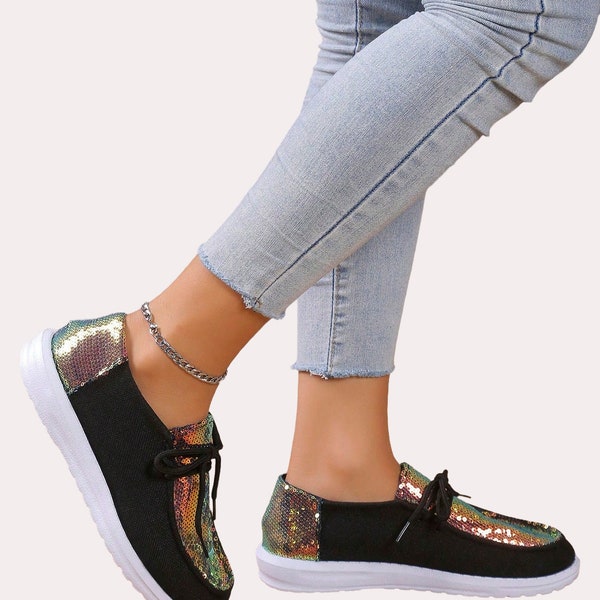 Sequin Tennis Shoes Etsy