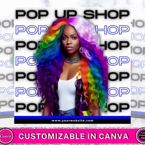Pop Up Shop Flyer, Boutique Sales Flyer, Flash Sale Flyer, Sales Flyer, Friseursalon Flyer, Makeup Artist, Beauty Flyer Vorlage, Canva Flyer