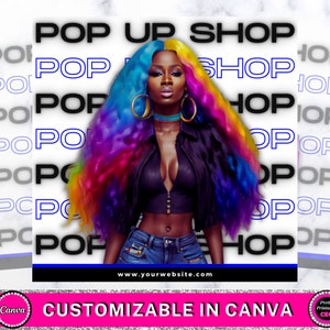 Pop Up Shop Flyer, Boutique Sales Flyer, Flash Sale Flyer, Sales Flyer, Friseursalon Flyer, Makeup Artist, Beauty Flyer Vorlage, Canva Flyer