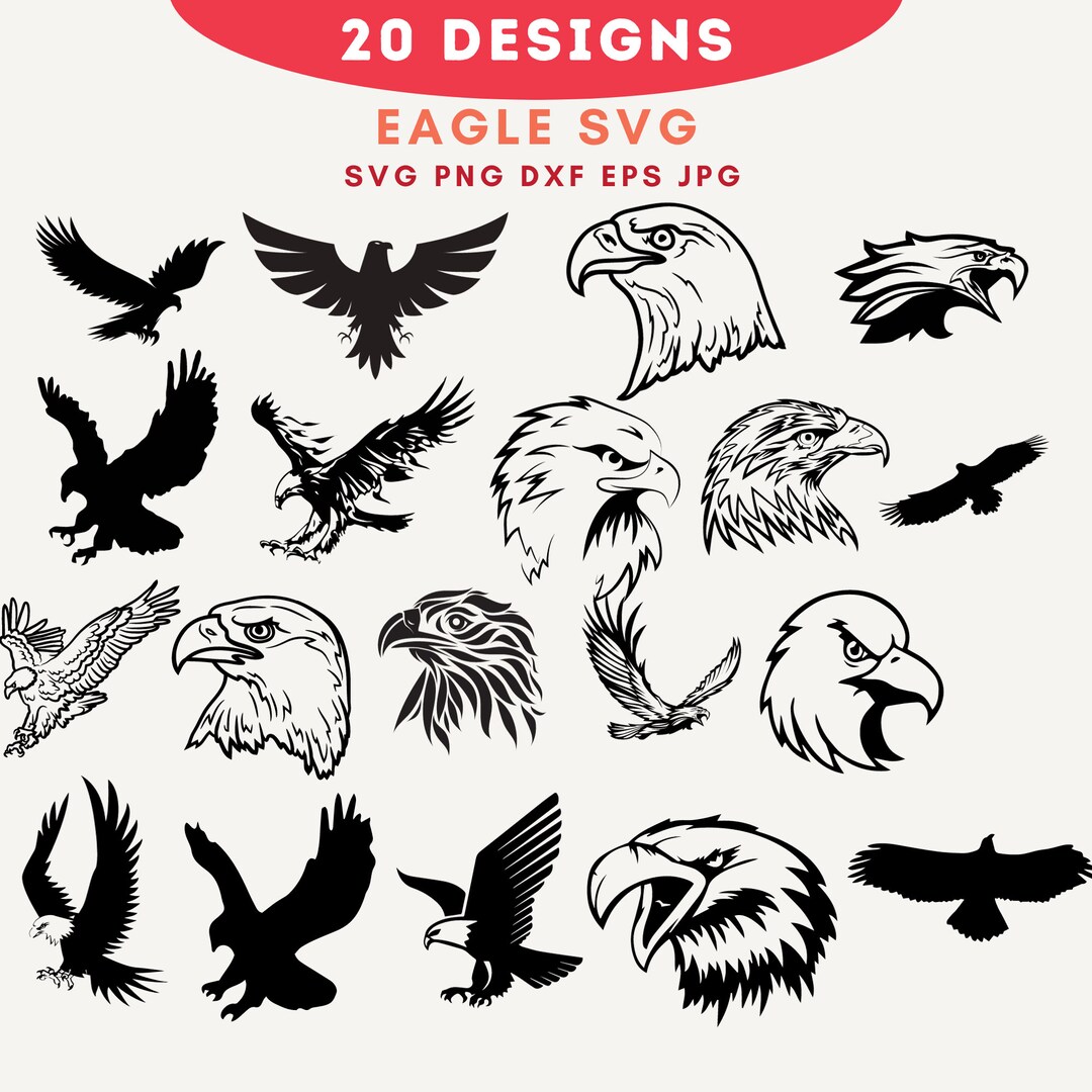 Eagle SVG Bundle, Eagle Svg, Eagle Head SVG, Eagle Head Clipart Bundle ...