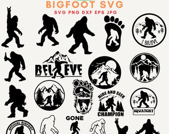 Bigfoot Svg, Bigfoot Sign, Sasquatch Svg, Big Foot Svg, Bigfoot Sticker, Camping Svg, Adventure Svg, Hunting Svg, Mountains Svg, Forest Svg