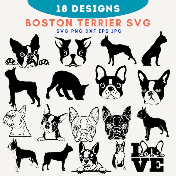 Boston Terrier Svg,Boston Terrier,Dog Svg,Boston Terrier Svg, Bulldog Svg, Dog Face Svg, Boston Svg, Boston Terrier Gifts , Dog Lover Svg