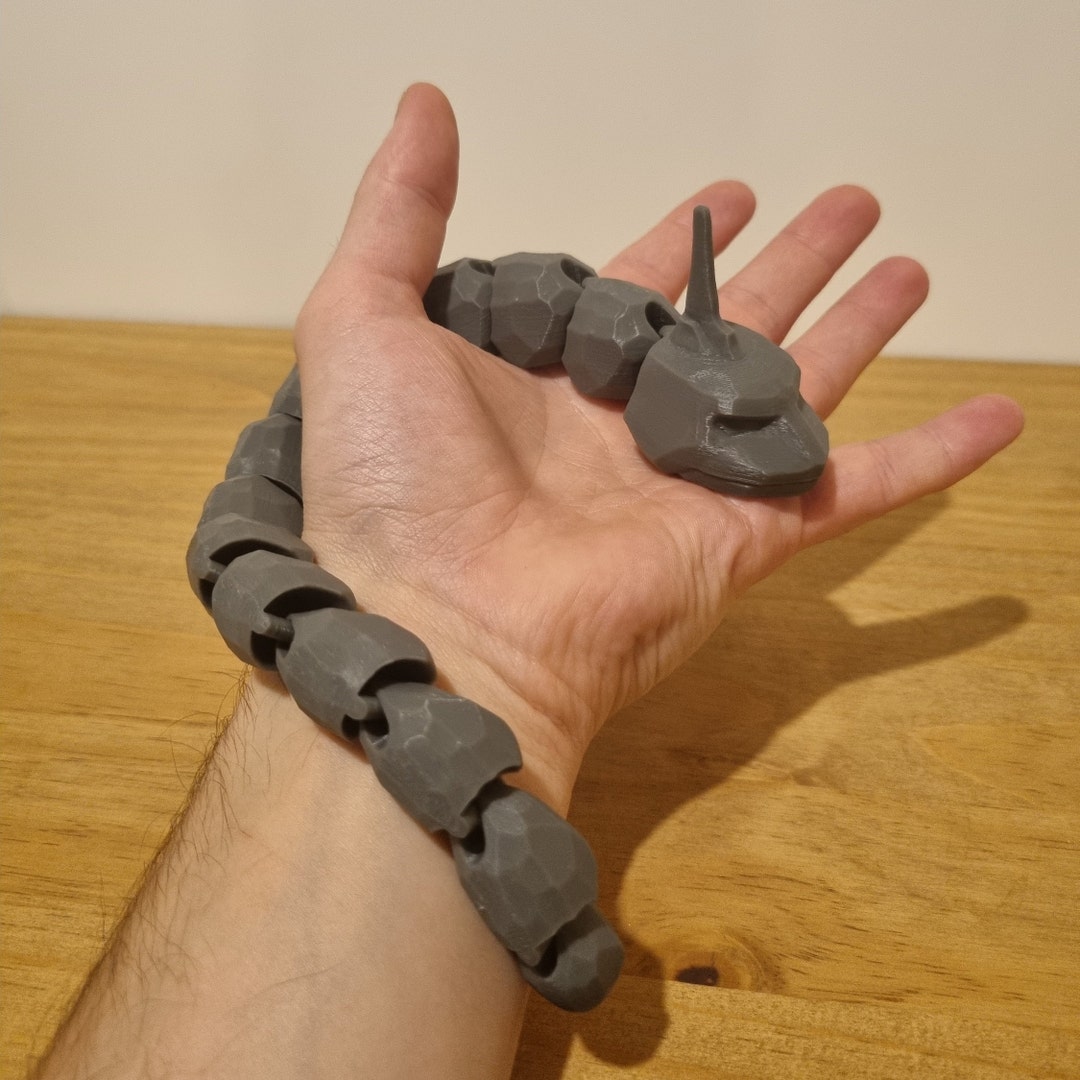 Articulated Onix Pokemon 3D Printed Fidget Toy Etsy