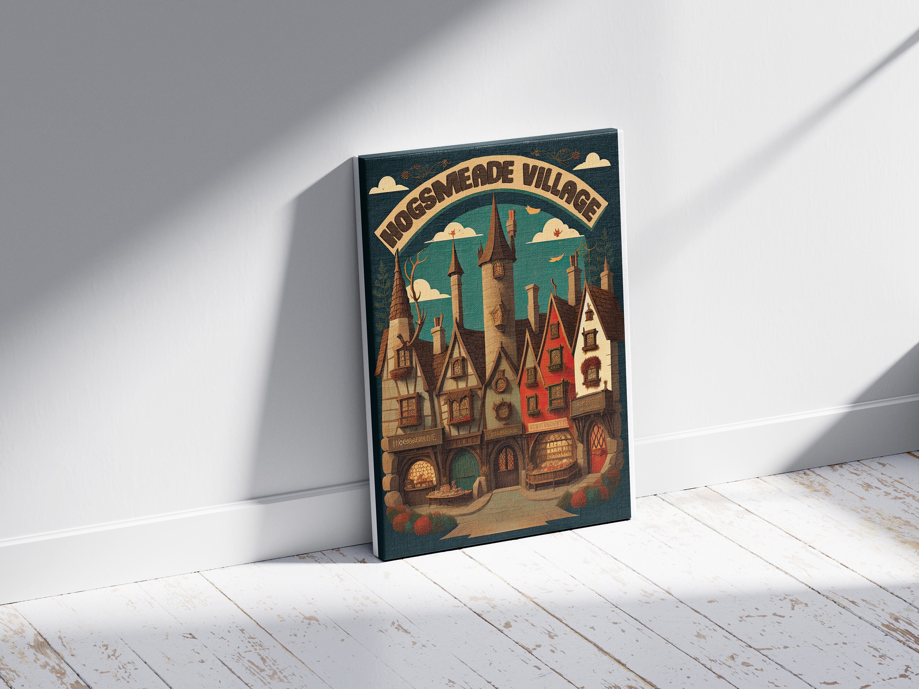 Hogsmeade Village, Wizard Travel Poster, HP Movie Poster Printable ...