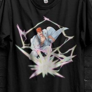 Kazuma Kuwabara Yu Yu Hakusho T-Shirt Anime Gift For Him,Kurama Shirt For Yomi,Yusuke Tee For Yukina,Suzaku Tshirt For Botan,Hiei Appareal
