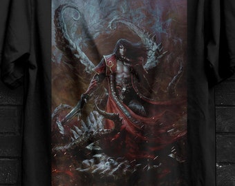 Gothic Alucard Hellsing Ultimate Cosplay Tshirt Gift,Hellsing Anime Hoodie,Castelvania Sweater,Rip Van Winkle Appareal,Seras Victoria Shirt