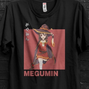 Megumin Cosplay Shirt Gift For Anime Girl,Kono Subarashii Tshirt,Konosuba Sweater,YunYun Appareal,Chomusuke Crewneck,Arue Tee For Aqua