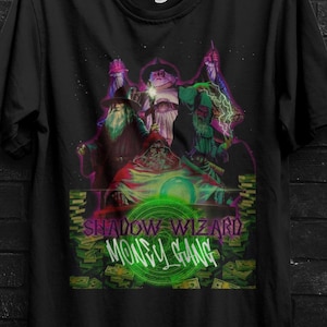 Shadow Wizard Money Gang Funny Gifts Meme&#39;s T Shirt For Man,Dark Anime The Shadow Government Gangstar Appareal Gen Z Humor Shirt The Boys