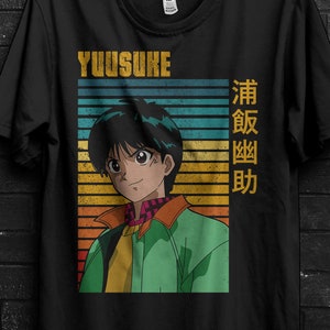 Yusuke Urameshi Yu Yu Hakusho T-Shirt Anime Gift For Him,Kazuma Kuwabara Shirt For Yomi,Hiei Rinku Tshirt For Botan,Kurama Tee For Suzaku