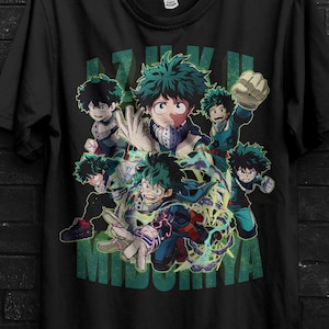 Izuku Midorya Cosplay TShirt Gift For Kacchan,Touya Todoroki Hoodie,Katsuki Bakugou Tee,Tokoyami Fumikage Shirt For Man,Kai Chisaki T-shirt