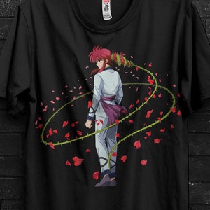 Kurama Yu Yu Hakusho T-Shirt Anime Gift For Him,Yusuke Tee For Yukina,Hiei Appareal,Kazuma Kuwabara Shirt For Yomi,Suzaku Tshirt For Botan