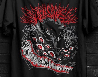 Camiseta Negra Unisex Ojo De Alucard Hellsing