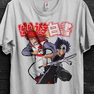 Yu Yu Hakusho T-Shirt Anime Gift For Hiei,Yukina Tshirt For Botan,Kuwabara Rinku Appareal,Kurama Shirt For Yomi,Koenma Tee For Suzaku,Yusuke