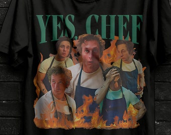 Yes Chef Vintage Bootleg Jeremy Allen White shirt, Cursed T-Shirt Gift, The Bear Shirt, Yes Chef Jeremy Vintage Shirt, Trending Shirt