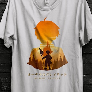 Rudeus Mushoku Tensei Cosplay Shirt For Girl,Roxy Migurdia Sticker Gift Keychain Anime,Sylphiette Manga Figure,Eris Poster,Ruijerd Hoodie