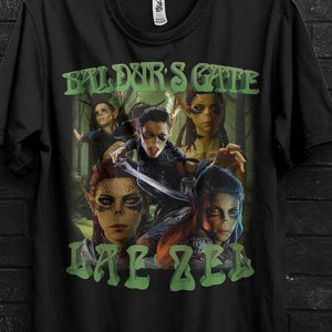Laezel Baldur&#39;s Gate 3 Fan Tshirt For Gamers,Karlach Shirt For Minsc T-Shirt Gift For Shadowheart,BG3 Minthara And Boo Tee,Astarion Appareal