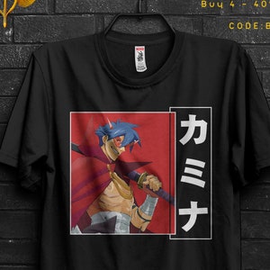 Kamina Gurren Lagann Shirt Anime Gift For Man,Yuri Lowenthal Appareal,Lagann Drill,Yoko Littner Tee For Simon,Tengen Toppa Gurren Tshirt