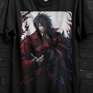 Alucard Hellsing Ultimate Cosplay Tshirt Gift,Gothic Hellsing Anime Hoodie,Schrödinger Sweater,Rip Van Winkle Appareal,Seras Victoria Shirt