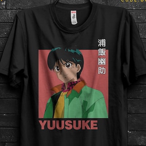 Yusuke Urameshi Yu Yu Hakusho T-Shirt Anime Gift For Him,Kurama Tee For Suzaku,Hiei Rinku Tshirt For Botan,Kazuma Kuwabara Shirt For Yomi